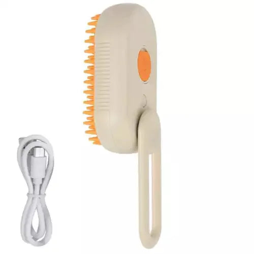 3 in 1 Pet Electric Steam Brush Cat and Dog Cleaning Spray Massage Grooming Comb Retractable Handle Pet Hair Removal Beautybrush